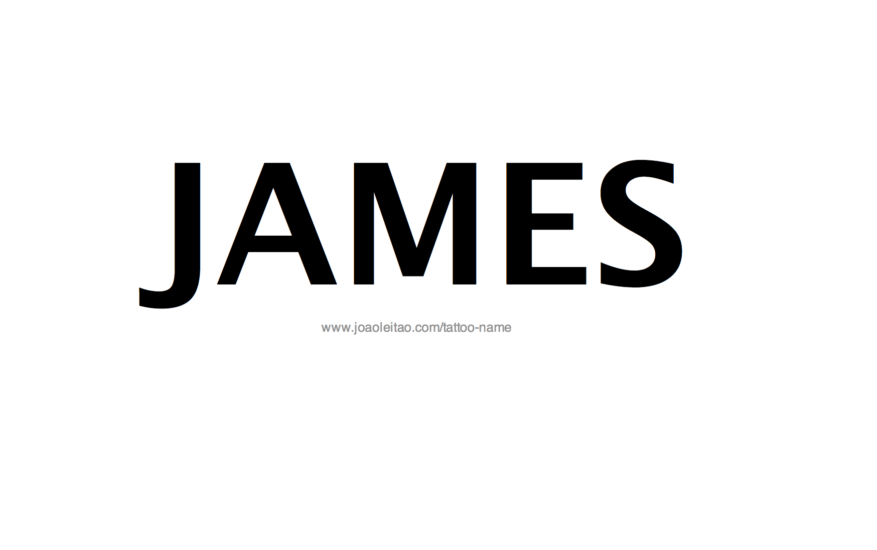 James Name Tattoo Designs